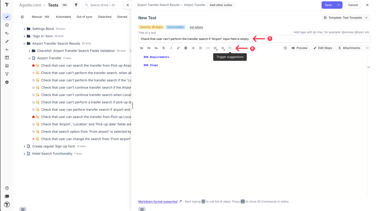 Testomat.io - Snippet